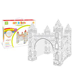 Children Grafiti diy coloring playhouse painting toy cardboard castle