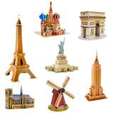 2021 new arrivals world famous building 3d paper model toy cardboard