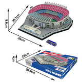 European Cup Football Field 3D Cardboard Modelling