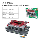 European Cup Football Field 3D Cardboard Modelling