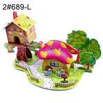 3D DIY Puzzle Castle Assembling Model Cartoon House Paper Toy Kid Early Learning Construction Pattern Gift Children House Puzzle