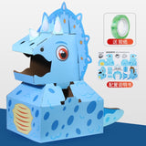 Cartoon Dinosaur Elephant Cardboard Wearable Board Games  Montessori DIY Kids Cosplay Assembly Pretend Play Props Parent-child